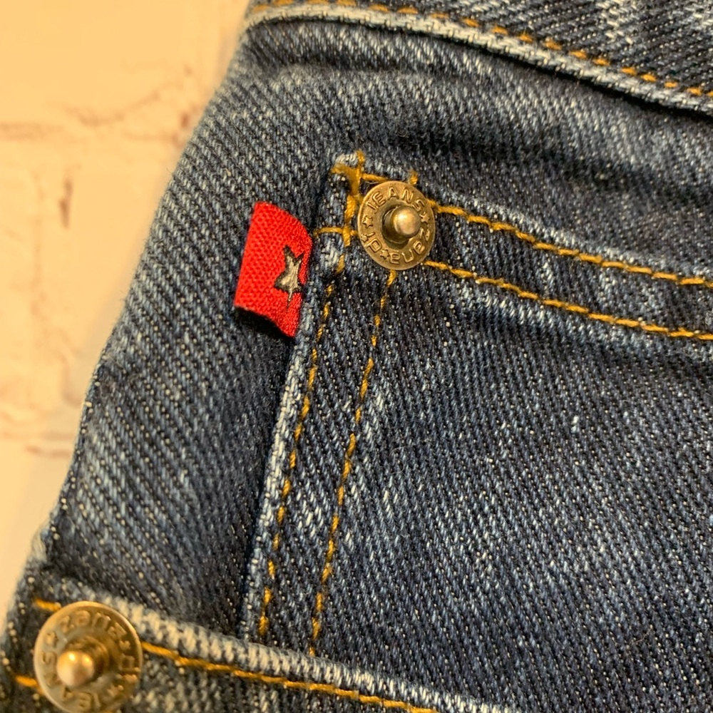 Vintage Zana Di Patch Wide Leg Jeans Size 11 32” - Picture 2 of 7